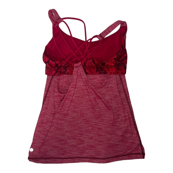 Lululemon Sunset salutation Tank Top Red Sz 4 - Picture 6 of 8